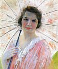 Robert Reid Famous Paintings - Lady with a Parasol